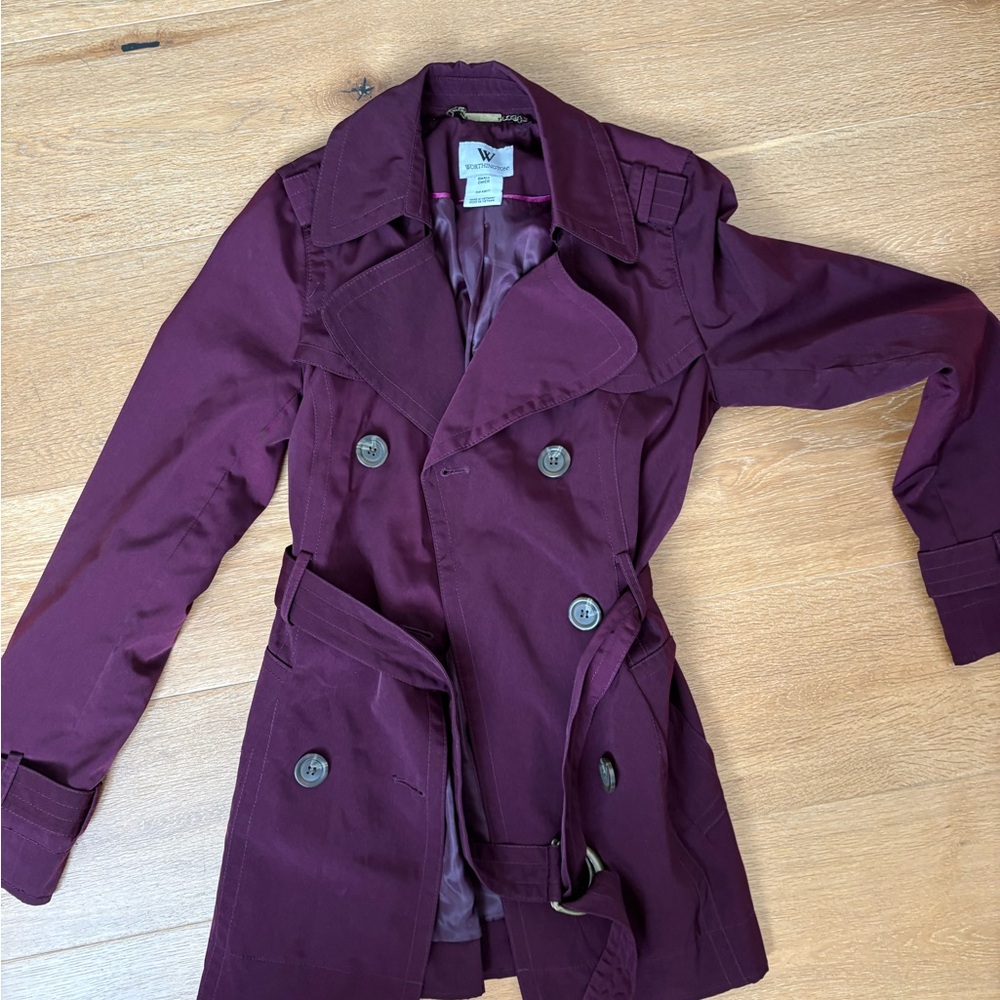 Women's Purple Trench Coat